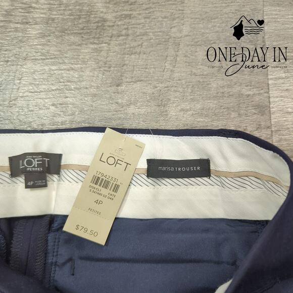 Loft Petite Marisa Trouser Pants Size 4P - Picture 2 of 6